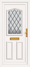 Front door with colour