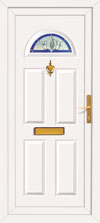 Sycamore glazed front door